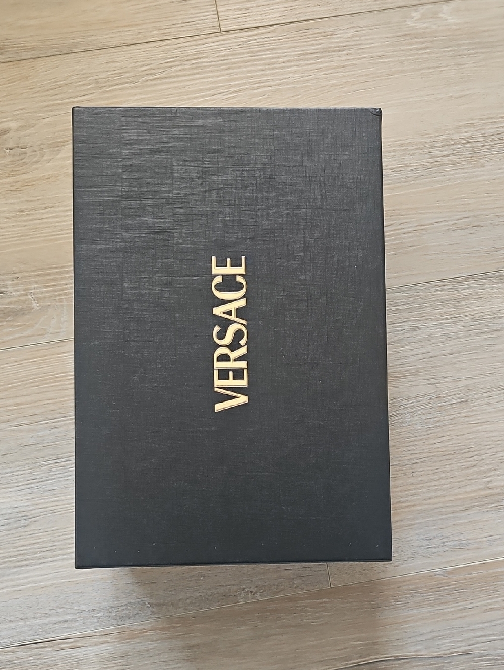 Versace Black Box with Gold Lettering